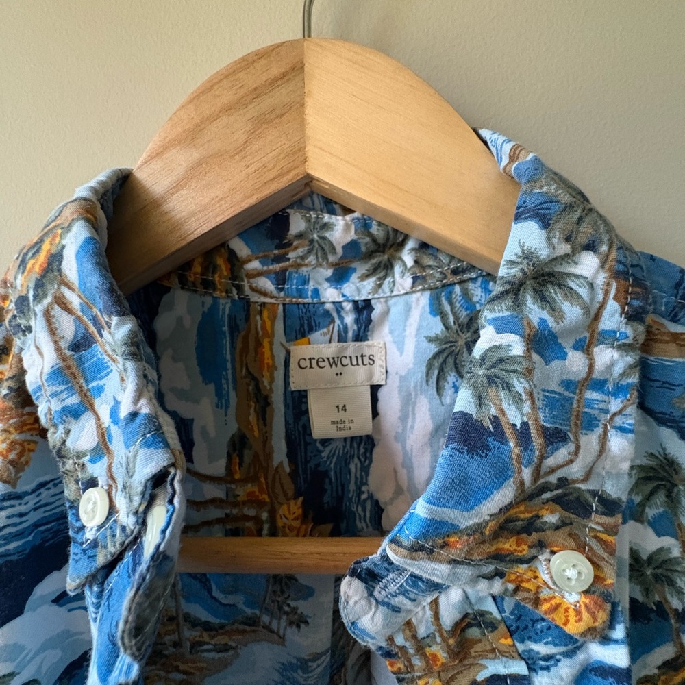 J. Crew Crewcuts Tropical Print Shirt